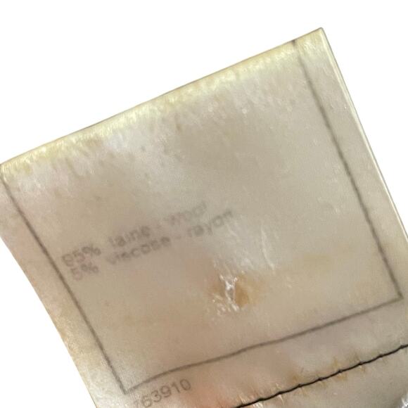 Vintage Chanel Wool Blend Knit V Neck Logo Top Black Womens 46 / US 14 AS IS - Picture 6 of 12